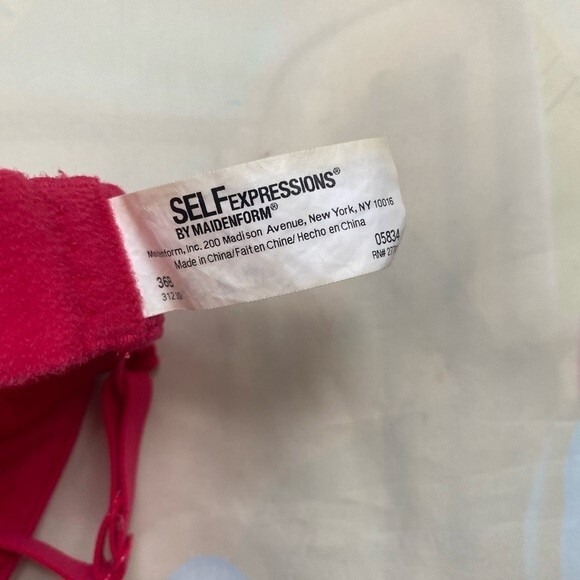 Maidenform Self Expressions Push Up Red Bra Size 36B - Picture 6 of 10